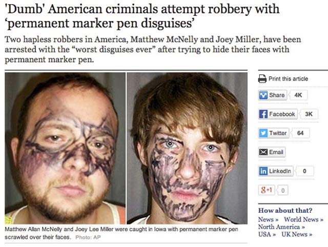 Image result for stupid criminals