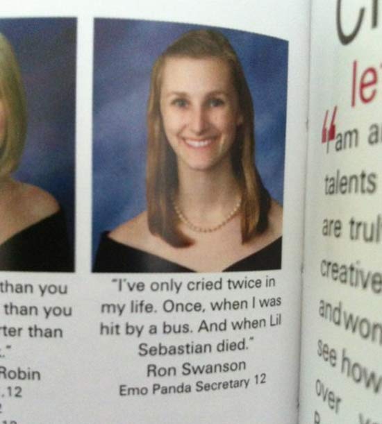 37 of the Funniest Yearbook Quotes | Team Jimmy Joe