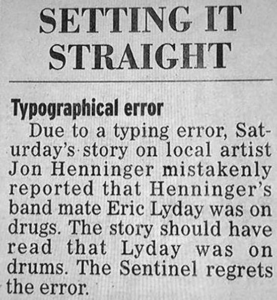 What Are Typographical Errors