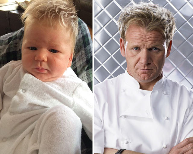 Babies & their Celebrity look alike