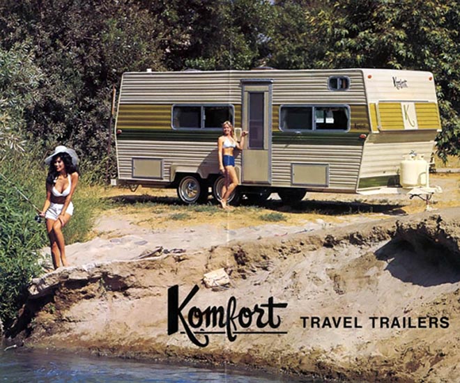 Camper Tamps: Saucy Pics 70s Komfort Travel-Trailer Brochure | Team Jimmy  Joe